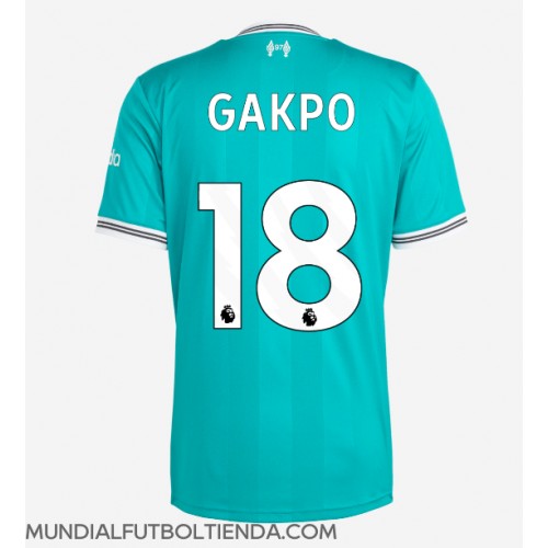 Camiseta Liverpool Cody Gakpo #18 Tercera Equipación Replica 2025-26 mangas cortas